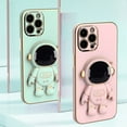 thumbnail image 1 of GROFRY Phone Protective Case Electroplated Cartoon Foldable Shockproof Wear-resistant Camera Protector Multifunctional Astronaut Mobile Phone Cover with Stand for iPhone 14/Pro/Max (Plus)/Pro Max, 1 of 8