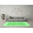 thumbnail image 3 of Ahgly Company Indoor Round Oriental Emerald Green Traditional Area Rugs, 6' Round, 3 of 4