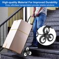 thumbnail image 3 of Flylapdo Stair Climber Hand Truck Foldable Stair Climbing Cart Heavy-Duty Trolley Cart with Stair Climbing Wheels Telescoping Handle for Shopping Luggage Handling benchmark, 3 of 8