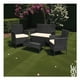 thumbnail image 3 of Sala Para Jardín Exteriores LUMO Tipo Rattan 4 Piezas con Cojines, 3 of 11