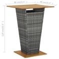 thumbnail image 4 of vidaXL 3 Piece Garden Bar Set Grey, 4 of 4