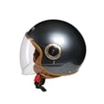 thumbnail image 3 of Casco retro para hombre y mujer en invierno, medio casco de motocicleta, motocicleta eléctrica, todo casco de conducción para adultos, 3 of 5