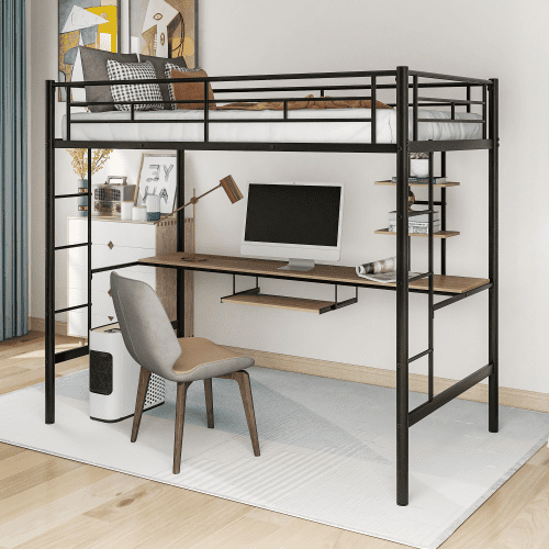 Loft Beds With Desks Com, Bunk Bed With Office Desk Underneath