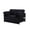 RYS139-BLK, variant on Velvet Pull Out Sofa Bed, 46 Inch Twin Sleeper Couch, 5 Adjustable Recline Angles, Metal Frame, Movable Armrest and 2 Pillows for Living Room Guest Room