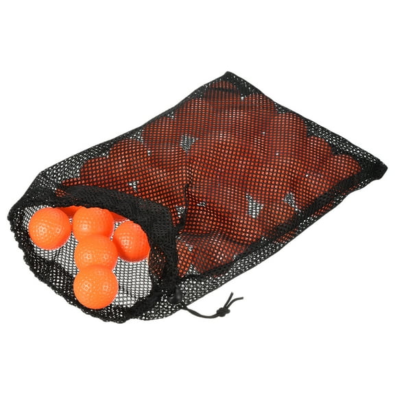 Uxcell Hollow Swing Training Driving Range Golf Practice Balls Orange 40 Pack
