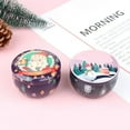thumbnail image 4 of Christmas Tinplate  Candy Tin Can Candle Jars With Lid Candle Container Empty Box Cookie Candy Storage Gift Case, 4 of 6