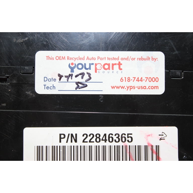 22846365 Chevrolet GMC BCM Body Control Module 22846365 Chevrolet GMC BCM Body Control Module