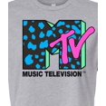 thumbnail image 3 of MTV - Neon Leopard Logo - Juniors Cropped Tee, 3 of 5