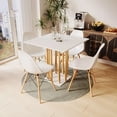 thumbnail image 5 of MORU Mesa de comedor Zuko Blanco, mesa ideal para 4 sillas, estilo minimalista MORU ZUKO Moderno Minimalista, 5 of 5