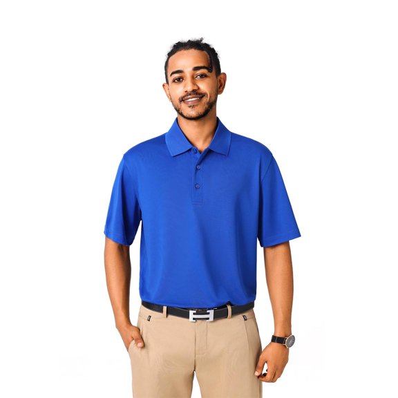 Zfeel High Performance Pure Poly Polos For Men, Short Sleeve Polo T-Shirt, 100% Polyester | Stay Cool and Stylish All Day , Color-Sport Royal, (Size- XL)