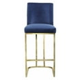 thumbnail image 3 of Meridian Furniture Heidi 26"H Velvet Counter Stool in Navy, 3 of 5