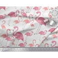 thumbnail image 2 of Soimoi polyester Crepe Fabric Flamingo Bird Printed Craft Fabric by the Yard 52 Inch Wide, 2 of 3