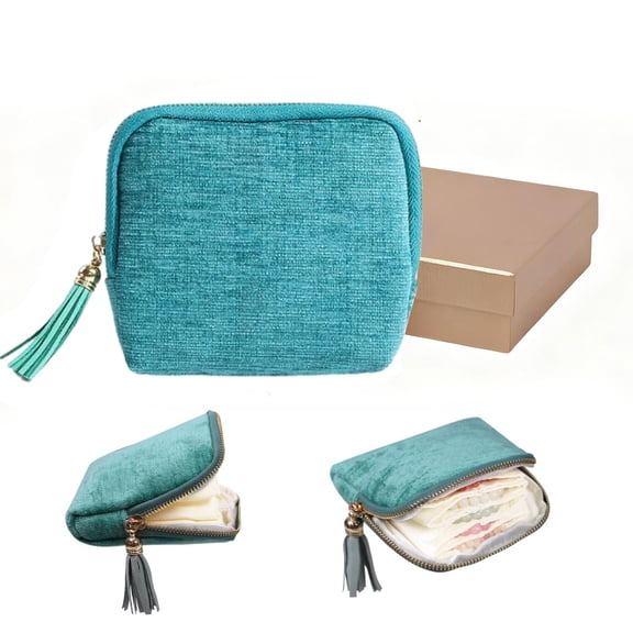 Jewelry Zippered Pocket Case,Travel Jewelry Case, Portable Jewelry Organizer Pouch with Zipper & Tassel, Multi-Layer Storage for Earring Necklace Ring Bracelet