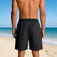 thumbnail image 4 of Men's Casual Summer Beach Bermuda Shorts, 7" Inseam Quick Dry Workout Running Short Pants, Lightweight Water Repellent Training Shorts Big and Tall, 4 of 9