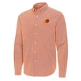 thumbnail image 2 of Men's Antigua Burnt Orange Phoenix Suns Porter Woven Long Sleeve Button-Down Shirt, 2 of 3