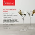 thumbnail image 3 of Spiegelau Willsberger Crystal Martini Glasses, Party Gifts, 9.2oz Set of 4, 3 of 11