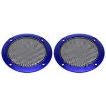 9" Vehicle Audio Speaker Cover Mesh Subwoofer Horn Guard Decorative Circle Grille Protector Gold Tone