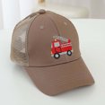 thumbnail image 2 of MIASHUI Cute Embroidery Kids Baseball Cap Adjustable Mesh Hat for Boys Girls,Coffee,2-8 Years, 2 of 4