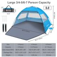 thumbnail image 2 of Carpa de playa Gorich Sun Shelter UPF 50+ con protección UV para 4-5 personas, 2 of 7