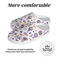 thumbnail image 6 of Lsque Lavender Flowers Pattern Womens Comfort Cotton on Scuff With Memory Foam and Anti-skid Sole Slipper-37/38, 6 of 7