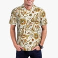 thumbnail image 2 of Salouo Indian Paisley for Men's Short Sleeve Polo Shirts,Polo Shirts for Men Performance Short Sleeve Golf Shirt Athletic Casual Collared T-Shirt-Medium, 2 of 8