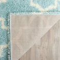 thumbnail image 6 of SAFAVIEH Montreal Lennart Geometric Quatrefoils Shag Area Rug, Sage/Ivory, 5'3" x 7'6", 6 of 11