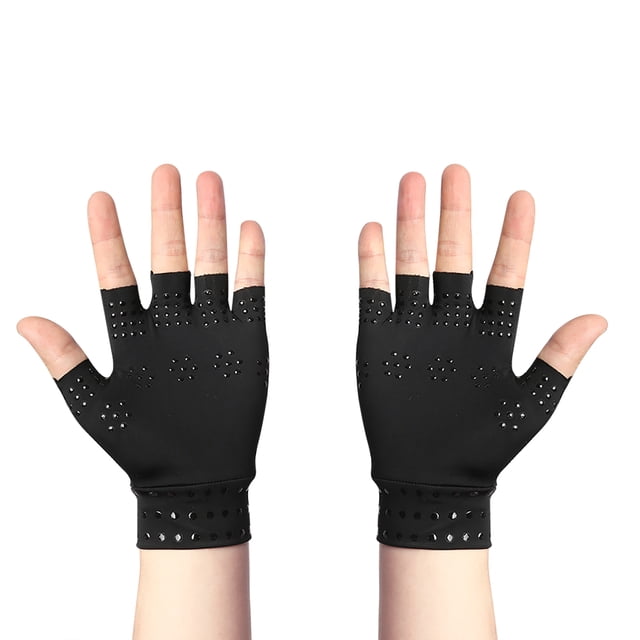 Guantes magnéticos antiartritis guantes de compresión sin dedos Guantes terapéuticos magnéticos para el dolor de manos Alivio de las articulaciones de curación ANGGREK Otros