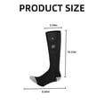 thumbnail image 7 of WZCPCV Heated Socks for Men Women, 5000mAh Rechargeable Heated Socks, Temperature Control  Foot Warmer for Skiing Camping Running Cycling,Gray, 7 of 7