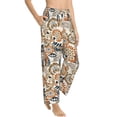thumbnail image 3 of Kdxio Women's Comfy Stretch Floral PaisleyPrint Drawstring Pajama Pants-Small, 3 of 9