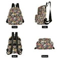 thumbnail image 4 of FORMRS Mini Backpack Purse for Women Travel Daypack Casual Shoulder Bag, White Skull Rose Pattern, 4 of 7