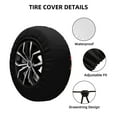 thumbnail image 2 of Susaid Sweet Red Cherry Print Water Proof Spare Tire Cover Wheel Tire Dust-proof Cover Fit Trailer, RV, SUV and Many Vehicle-16 inch, 2 of 6