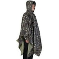 thumbnail image 3 of YOUTHINK Rain Poncho, Waterproof Army Hooded Ripstop Rain Poncho Military Camping Hiking, 3 of 7