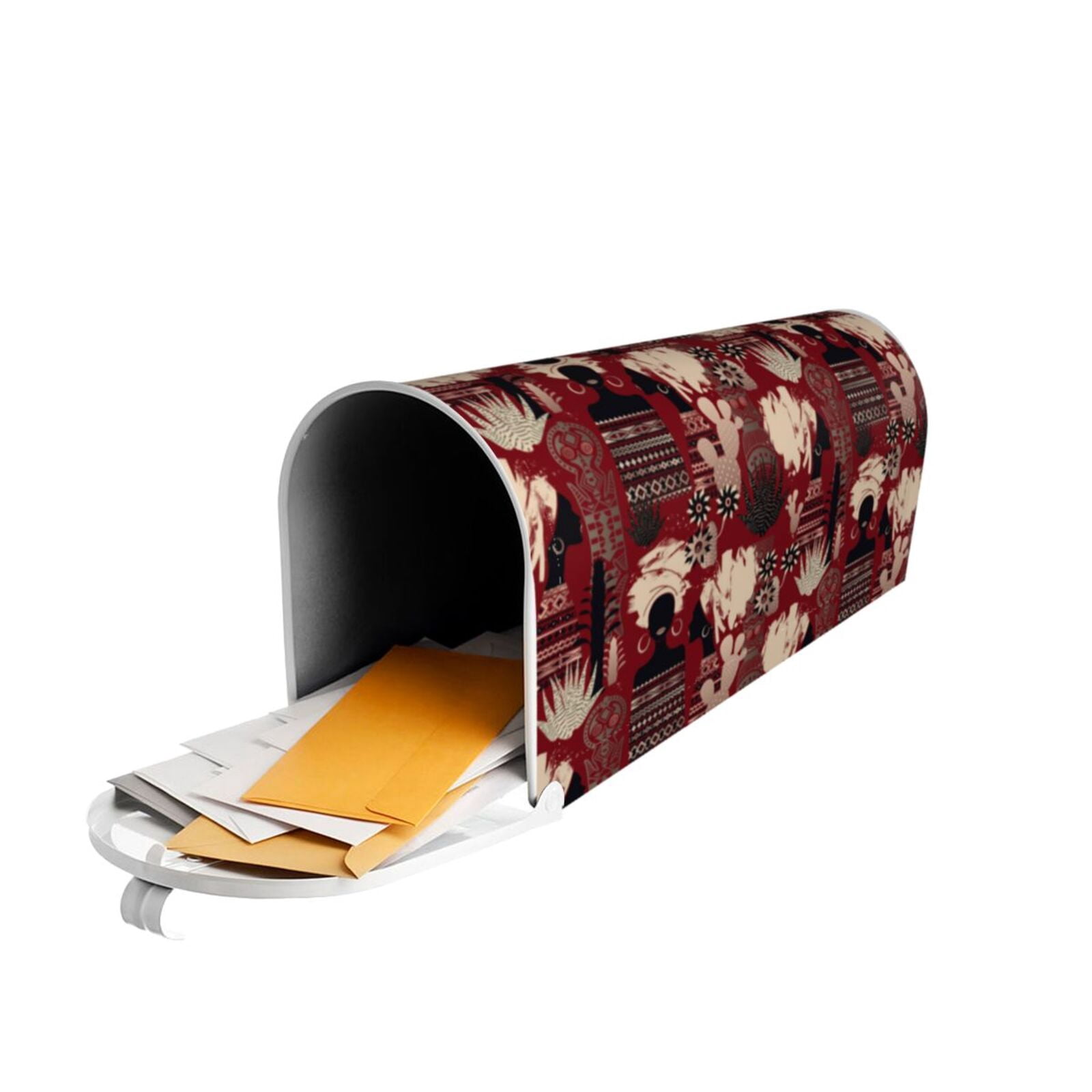 Rateoe African Women A Printed Mailbox Covers - Easy to Install Fall, Winter, Spring, Summer Mailbox Cover - Weather and UV-Resistant Mailbox Decor - Mailbox Magnetic Covers-25.5x21 in