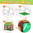 thumbnail image 2 of PigPigPen Kids Play Tent for 3-8 Years Toddlers with Roll-up Door Indoor Outdoor Boys Girls Playhouse, 2 of 8