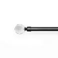 thumbnail image 2 of Decotex Adjustable 5/8" Window Curtain Rod Available in Many Decorative Designs, Colors, and Sizes (60" - 120", Crystal Ball, Gunmetal), 2 of 3