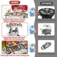 thumbnail image 5 of Kids Play Kitchen Toys, 68pcs Kids BBQ Grill Playset with Smoke, Sound & Light, Pretend Play Food Hamburger, Interactive Toys Barbecue Cooking Game for Toddlers Boys Girls 3-5, 5 of 8