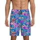 thumbnail image 1 of Balery Colorful Mushrooms Pantalones cortos de pijama de punto de algodón para hombre con cinturilla y bolsillos-Small, 1 of 6