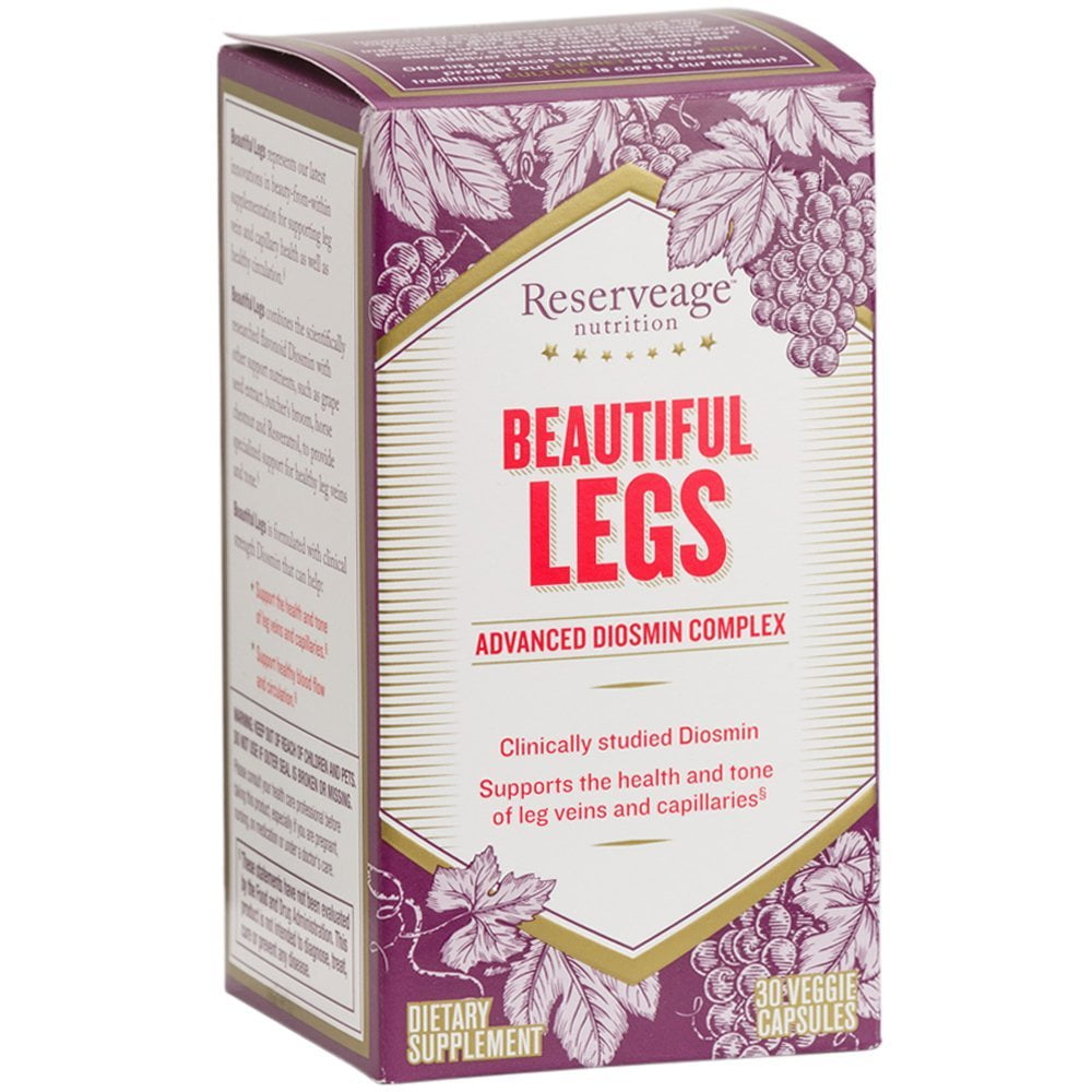 Reserveage Beautiful Legs With Diosmin 30ct Ffp Popular In Europe Among Doctors By Reserveage Nutrition Walmart Com Walmart Com