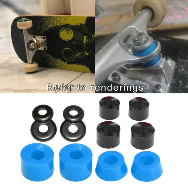 Bujes de monopatín Cola de reemplazo del eje de balancín doble Azul