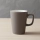 thumbnail image 5 of Ounissouiy Taza de cerámica para té de agua y leche de gran capacidad para desayuno, pareja, reunión, taza de café con asa, taza para beber, regalo para Mostrada Gris 301-400ml Ounissouiy HA080706-03, 5 of 6