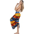 thumbnail image 3 of HAPPY BAY Women's Beach Wrap Bikini Wraps Sarong Swimwear Cover up Skirt Bathing suit Swimsuit Pareo Coverups for Women One Size Turtle, Multi, 3 of 4