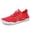 Red, variant on lnmuld Men Women Barefoot Shoes, Breathable Mesh Shoes for Water Yoga Fitness Hiking Color:White,Size:10.5