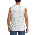 thumbnail image 4 of Fotbe Men's Airplane Print Men's Sleeveless Muscle Tank Tops Casual T-Shirts for Gym Workout Beach-3X-Large, 4 of 8