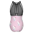 thumbnail image 5 of Hello Kitty Women's One Piece Swimsuit High Neck Tummy Control Swimwear Bathing Suit, 5 of 7
