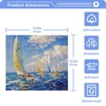 thumbnail image 5 of BZSMCE Towel Cotton Face Towel Soft Hand Towels Fashion Sailing Into The Horizon Pattern, 5 of 9