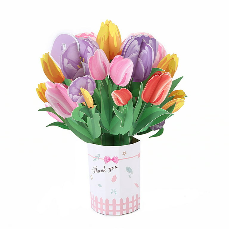 Happy Birthday Beautiful Flower Jar Card