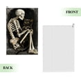 thumbnail image 2 of ONETECH Skeleton Cat Death Microfiber Premium Golf Towel 24x16in 1PC, 2 of 7