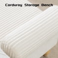 thumbnail image 6 of 51.5'' Storage Ottoman Bench, Upholstered Storage Benches for Bedroom, End of Bed Storage Bench, Window Benches for Foot of Bed, 6 of 9