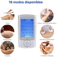thumbnail image 4 of Electroestimuladores TENS Digital Navy Pier Masaje EMS Pantalla LCD 16 Modos 2 Canales 8 Electrodos, 4 of 7