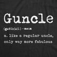 thumbnail image 2 of Mens Guncle Definition T Shirt Funny Best Uncle Gay Pride Tee for Guys Graphic Tees, 2 of 7